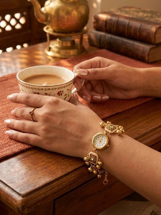 Royal Heritage Kundan Bracelet Watch