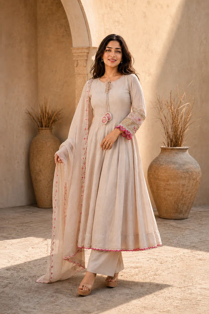 Ivory Rose Grace Anarkali Kurta Set
