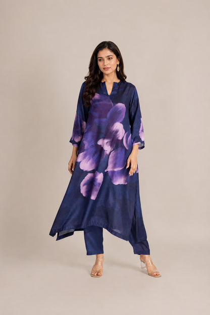 Midnight Bloom Kurta Set