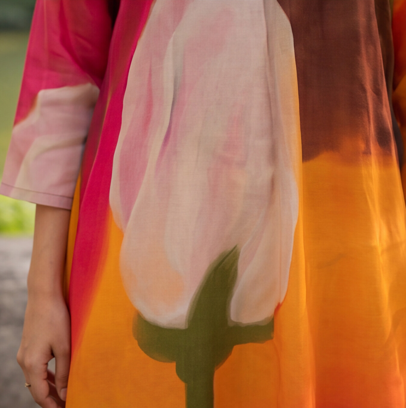 Sunrise Bloom Printed Kurta Set