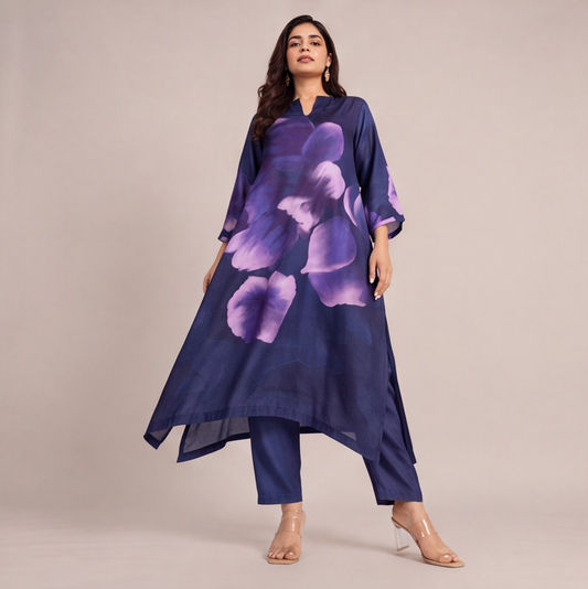Midnight Bloom Kurta Set