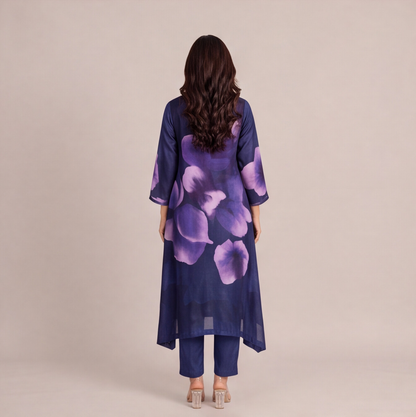 Midnight Bloom Kurta Set