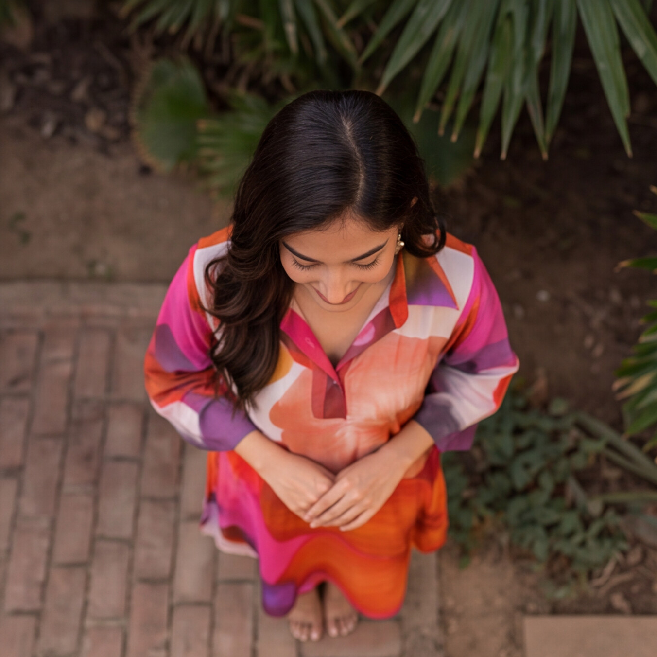 Sunset Bloom Printed Kurta Set