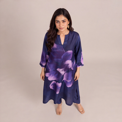 Midnight Bloom Kurta Set