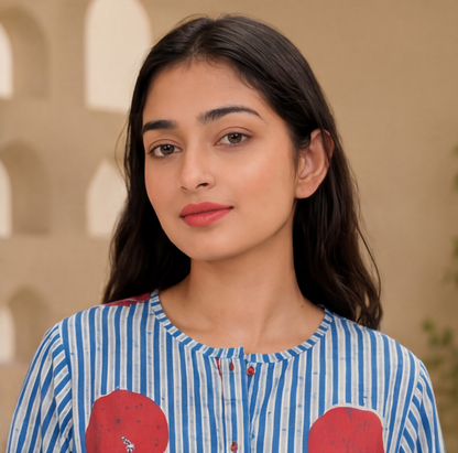 this contemporary printed kurta set