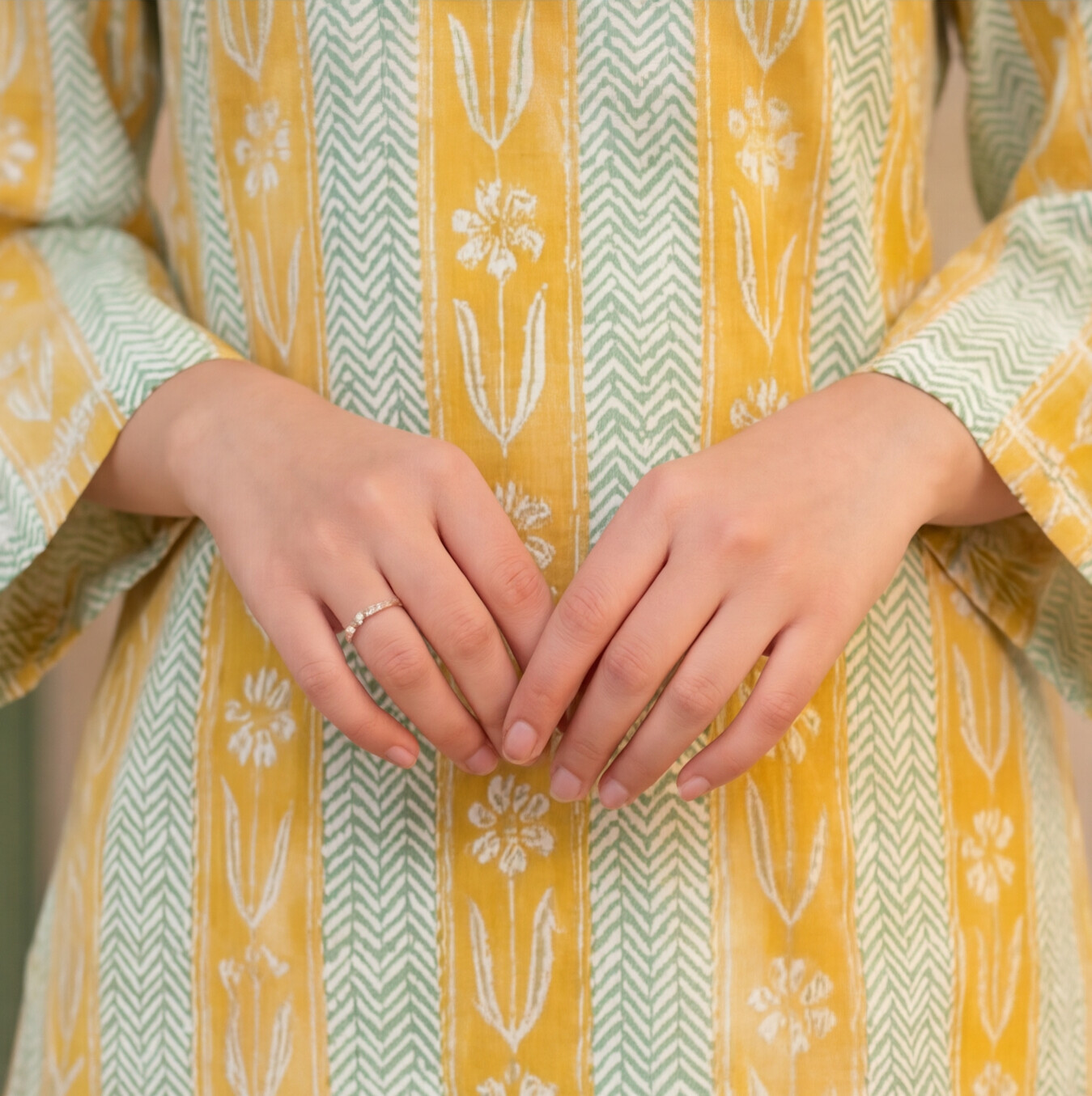 this elegant printed kurta and palazzo set
