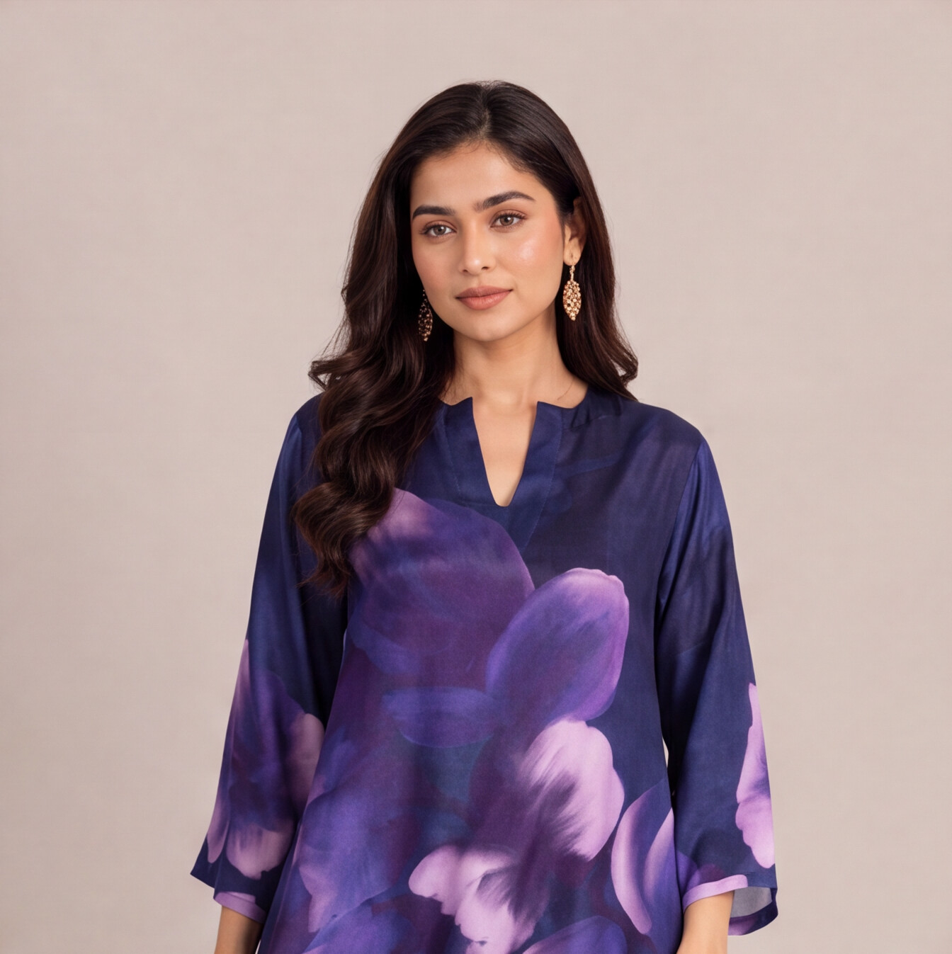 Midnight Bloom Kurta Set