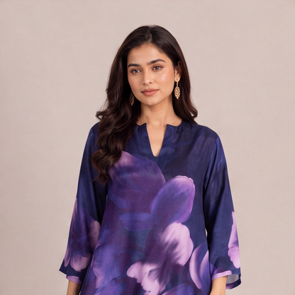 Midnight Bloom Kurta Set