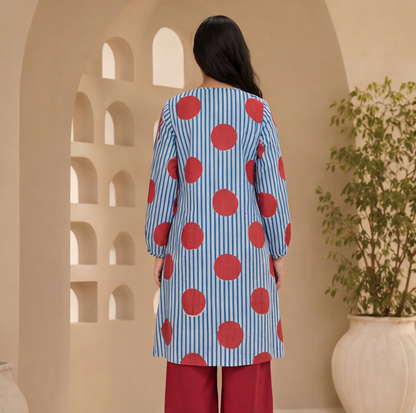 this contemporary printed kurta set
