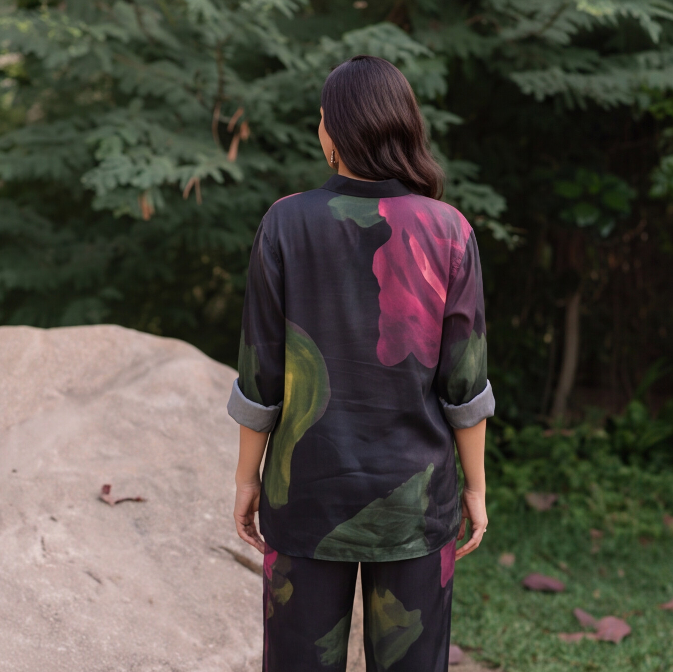 Midnight Bloom Co-Ord Kurta Set