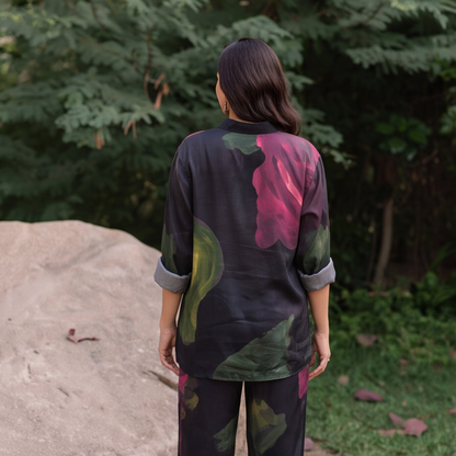 Midnight Bloom Co-Ord Kurta Set