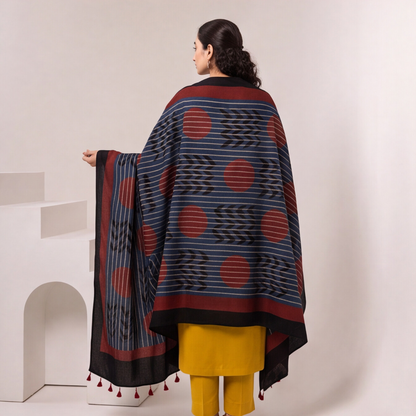 Mustard Yellow Kurta Set with Printed Dupatta